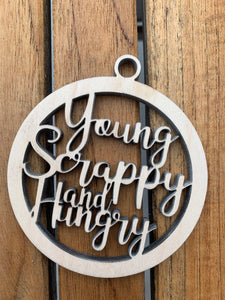 Hamilton Ornament Young Scrappy and Hungry