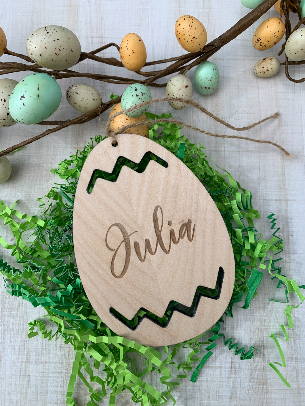 Easter Basket Tags - Easter Egg Tags - Personalised Name Easter - Easter Gift - Custom Easter Basket Tag