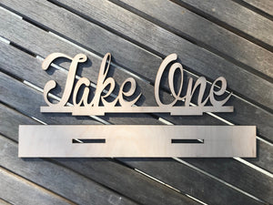 Rustic Take One Sign