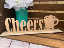 Load image into Gallery viewer, Cheers Wood Wedding Sign
