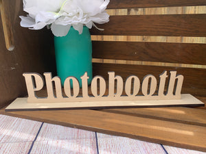Photobooth Wood Sign