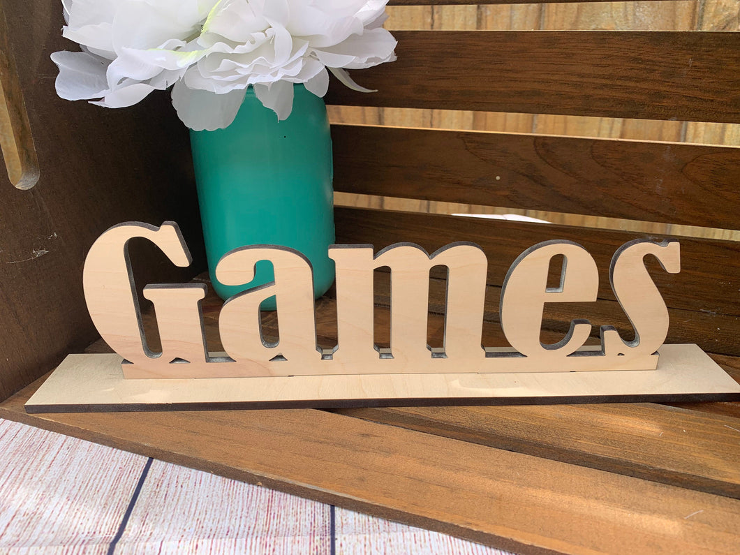 Wooden Party Signs
