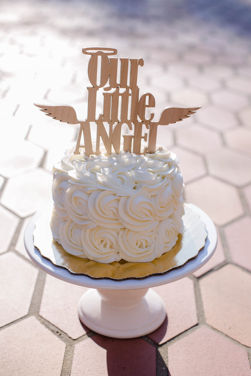 Our Little Angel Cake Topper