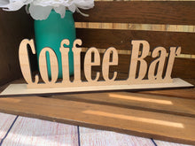Load image into Gallery viewer, Coffee Bar Wood Sign
