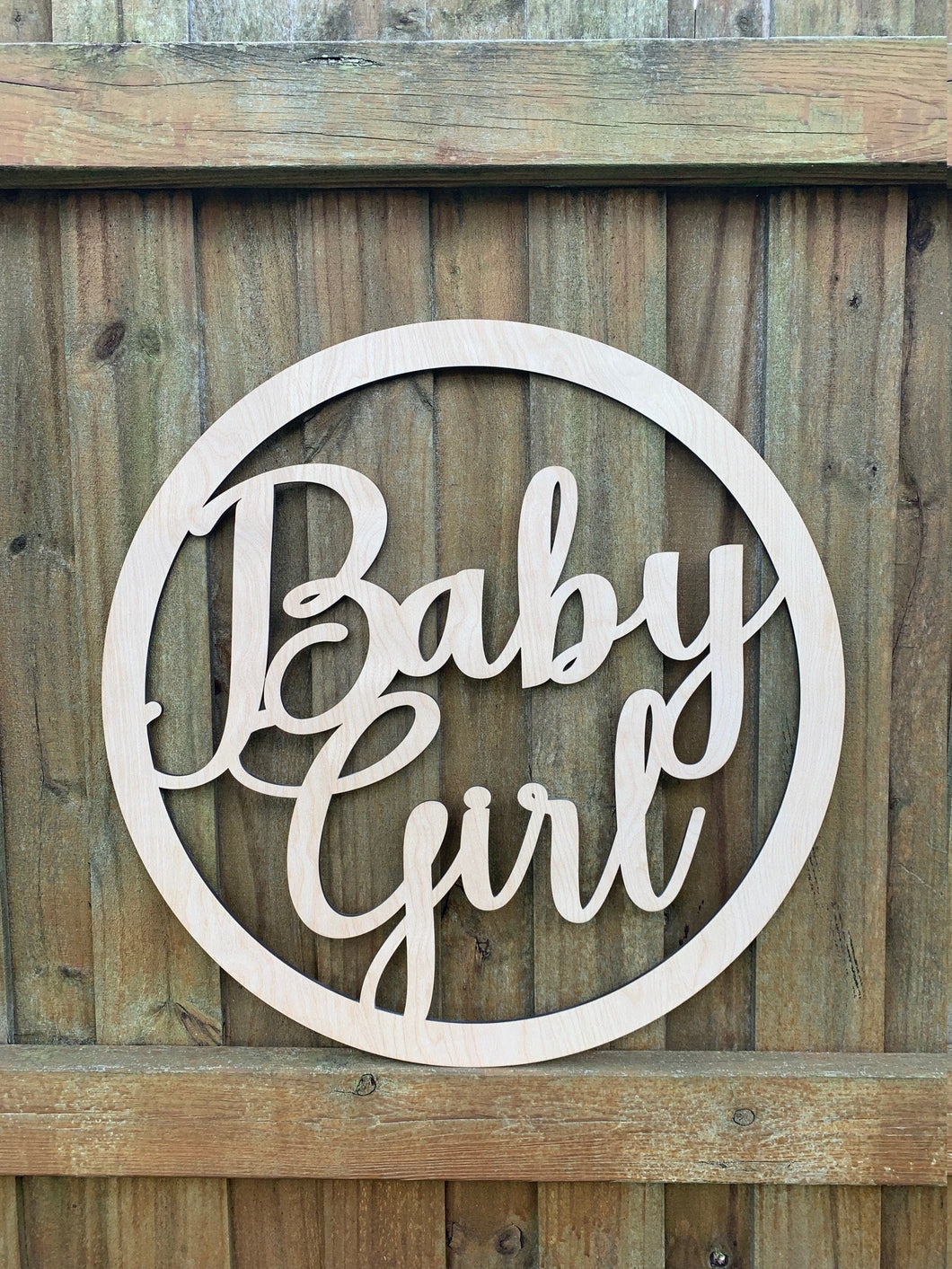 Baby Girl Announcement Sign