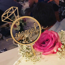 Load image into Gallery viewer, Engagement Party Cake Topper
