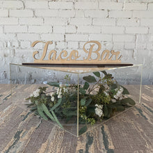 Load image into Gallery viewer, Taco Bar Script Wood Sign
