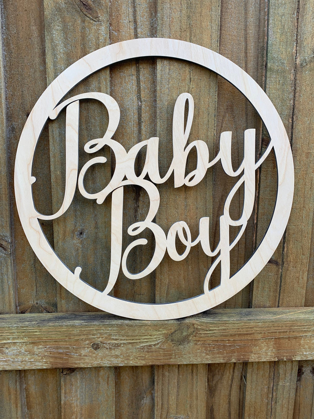 Baby Boy Announcement Sign