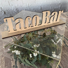 Load image into Gallery viewer, Taco Bar Wood Sign

