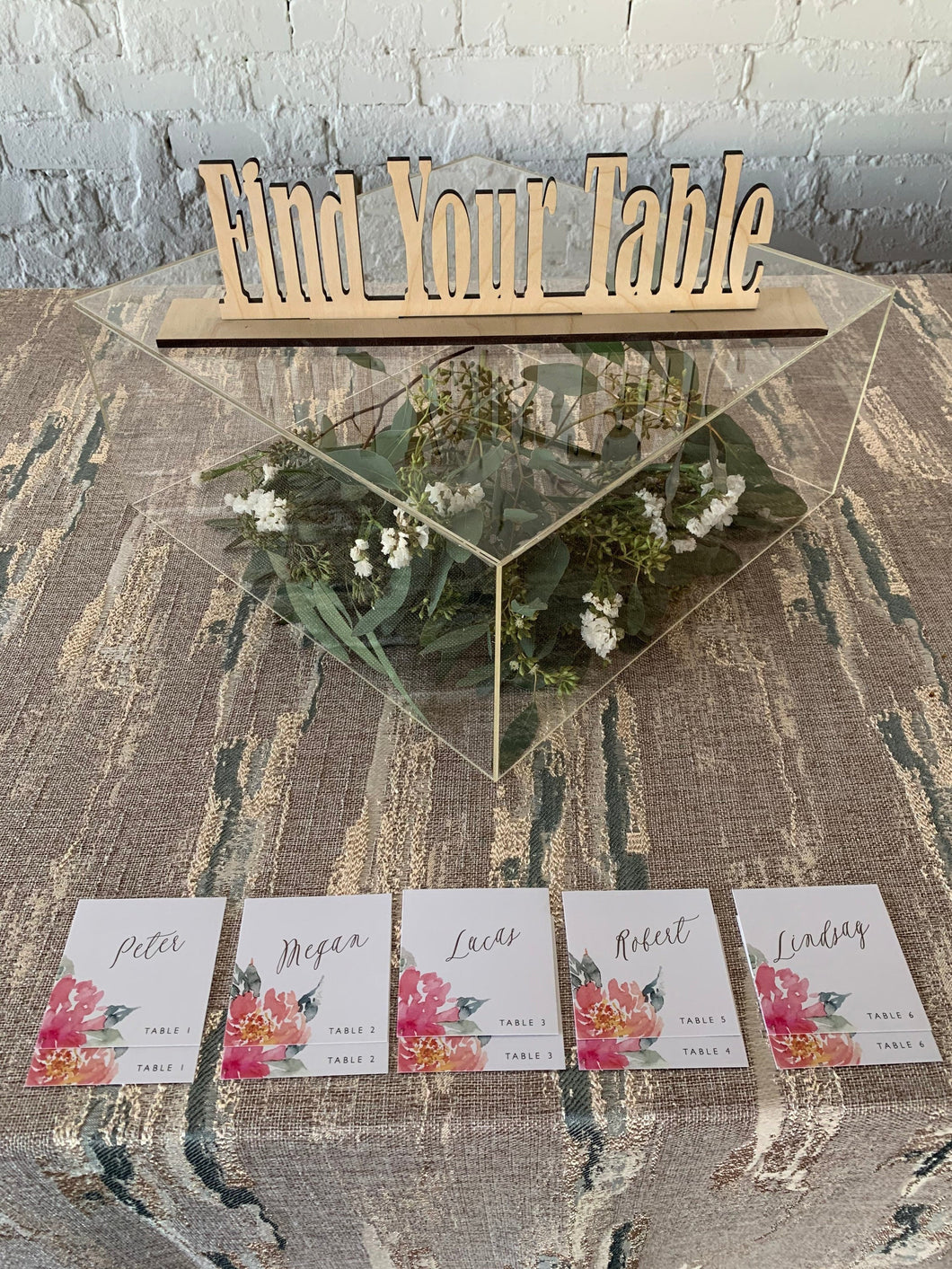 Find Your Table Wooden Wedding Sign