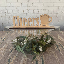 Load image into Gallery viewer, Cheers Wood Wedding Sign

