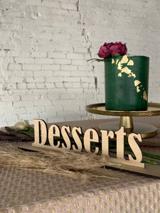 Desserts Sign
