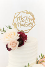 Load image into Gallery viewer, Mr and Mrs Cake Topper Floral
