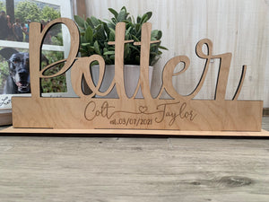 Last Name Mantle Sign